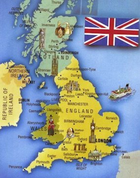 Map of Great Britian