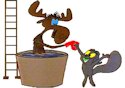 Bullwinkle and flying squirrel Rocky