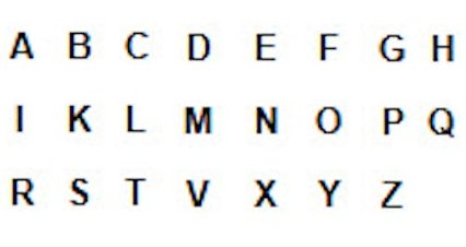 Classical Latin Alphabet