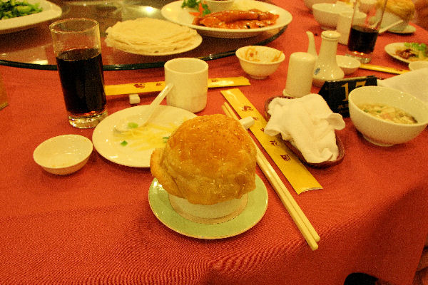 Banquet in Shuang Men Lou Hotel in Nanjing China