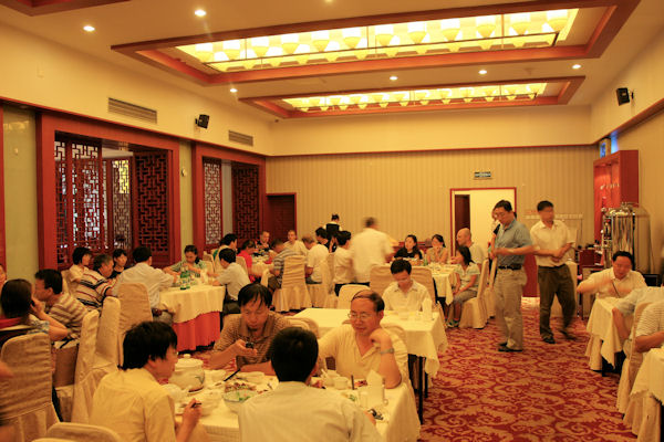 Banquet by Dr. Lin Zhang, Tsinghua University in Beijing China