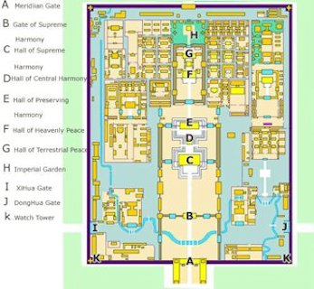 Map of Forbidden City