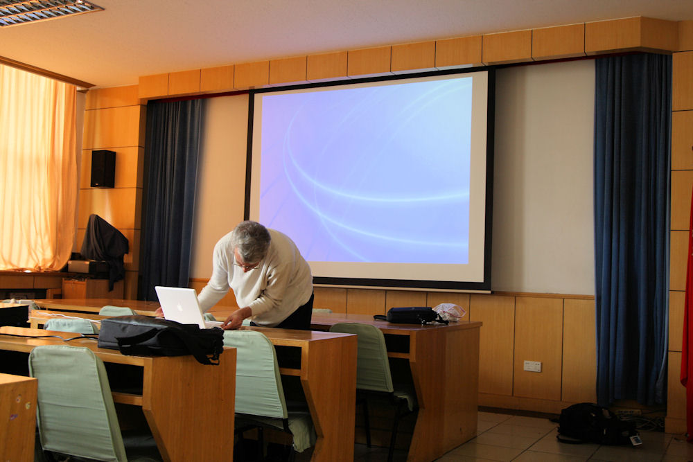 Lecture at Tsinghua University in Beijing, China