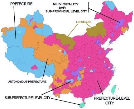 China's Prefectural Level Cities