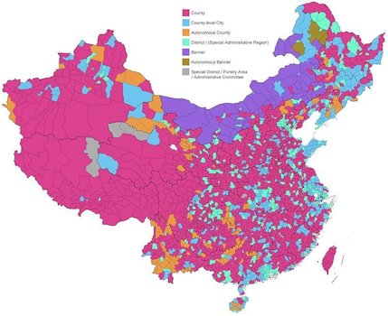 China's County Level Map