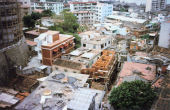 Brick Building In Construction