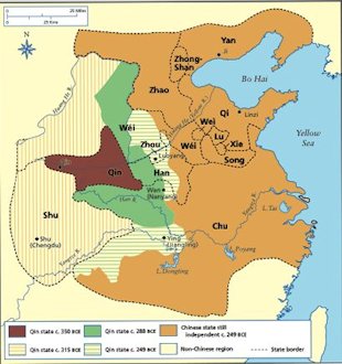 Qin Dynasty Map