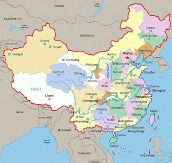 People's Republic of China Map