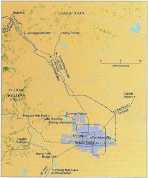 Map of the Beijing Area