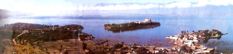 Panorama of Erhai Lake near Bai Dali Nationality Automous Region