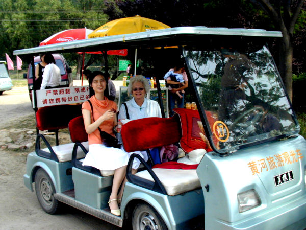 Lisa and Bernice Ride in Style