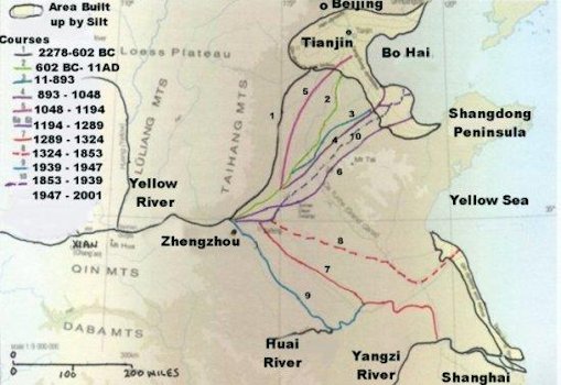 Yellow River Course Changes