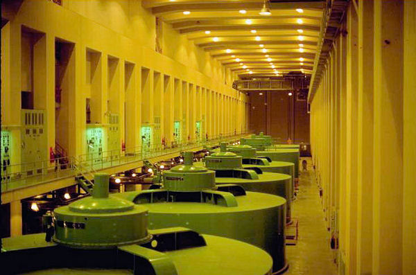 Turbines at the Yellow River Dam, Lanzhou, Gansu