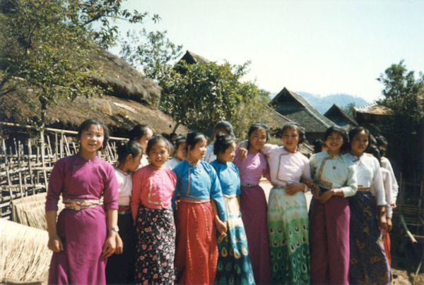 The Beautiful Young Girls Pose for Us