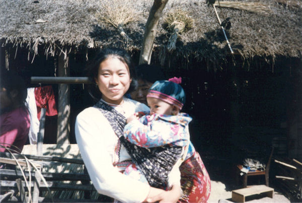 Young Dai Lady with Baby
