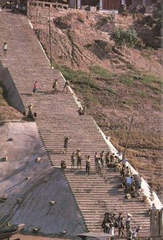 Stairs at Wanxian on the Yangzi River
