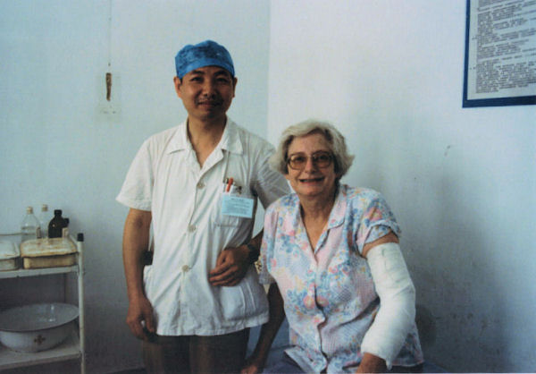 Skin Graft Doctor with Bernice