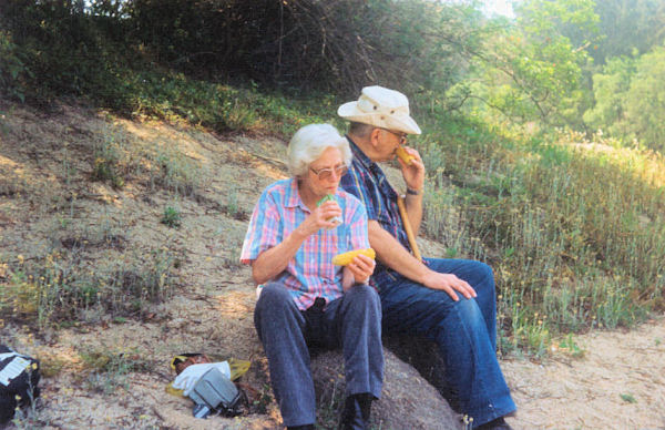 Paul and Bernice at Barbeque in Xiamen