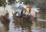 Closeup of a Dragon Boat