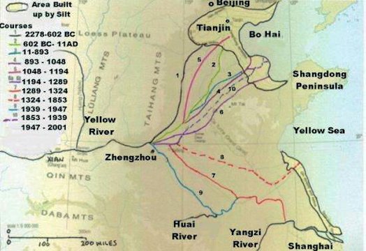 Yellow River Course Changes