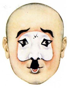 'Chinese Opera Mask, Jiang Gan 
