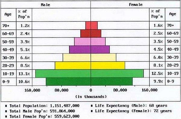 China Population Demographics 