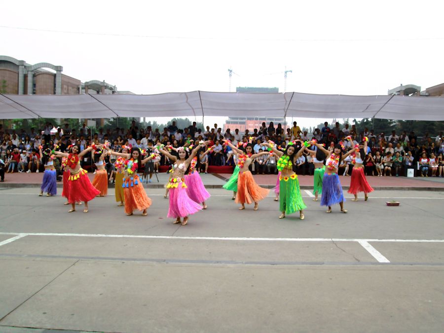 Hawaiian Dancing Students  