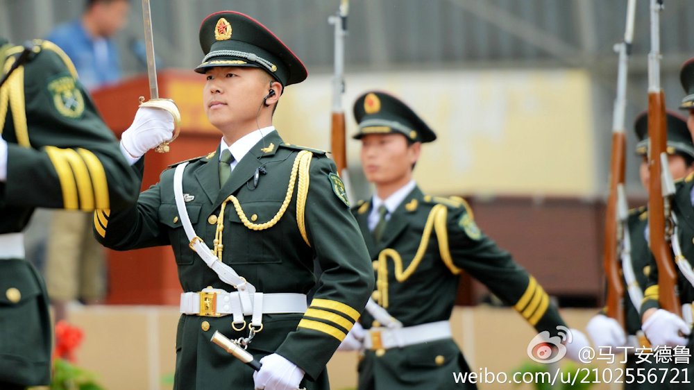 University Honor Guard on Parade  