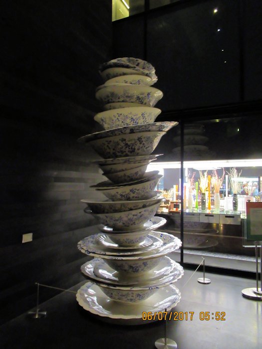Fanciful Display of Large Dishes  