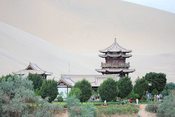 Crescent Moon Pool in Xinjiang Province China