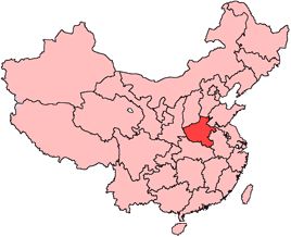 Location of Henan 