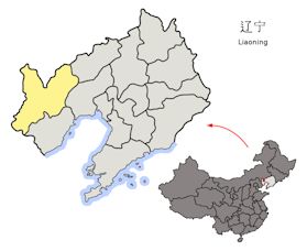 Location of Liaoning Province