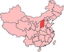 Location of Shanxi 