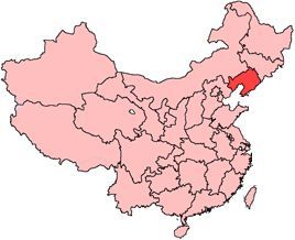 Location of Liaoning 