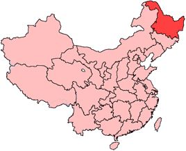 Location of Heilongjiang  