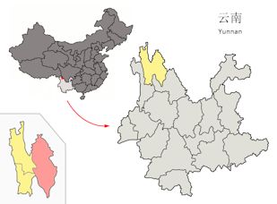 Location of Yunnan Province