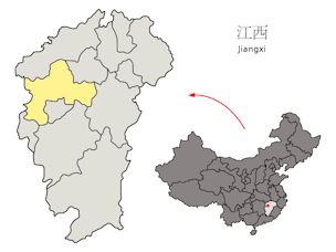 Location of Jiangxi Province