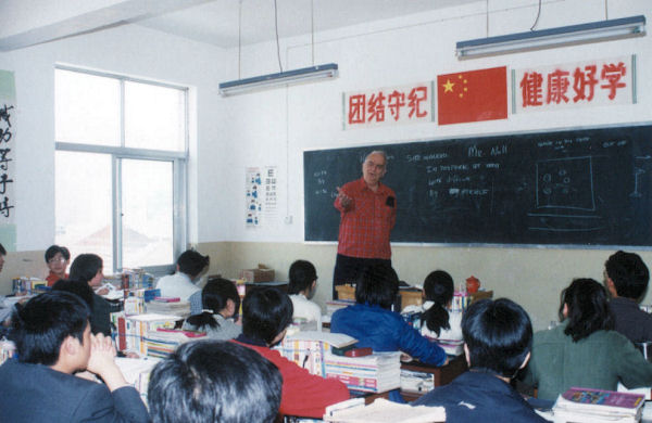 Paul at the Blackboard Teaching