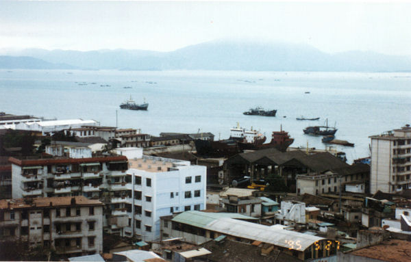 View of the harbor from our Apartment