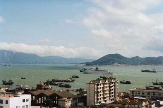 View of the harbor from our Apartment