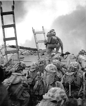 Marines go over the Wall in Inchon