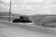 Destroyed North Korean T34 Tank