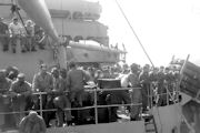 The Troops wait aboard Ship for the Voyage to Korea