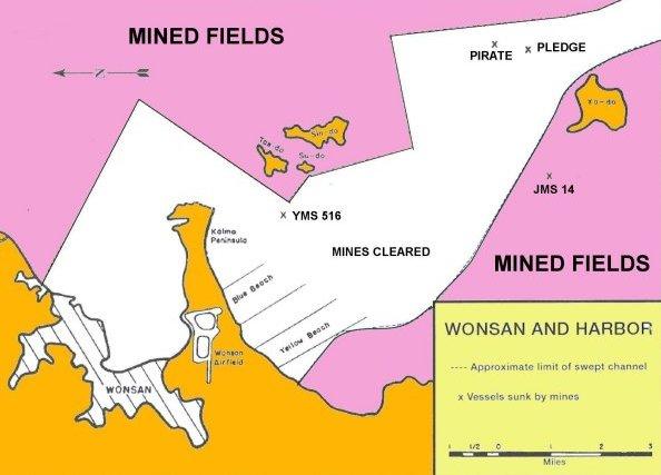 Map Showing Wonson Harbor