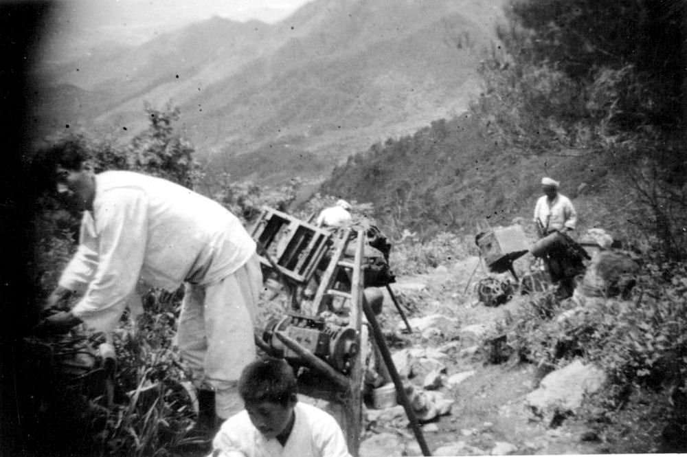 581st Signal RR Co. at Hill 1157, South Korea, 1951