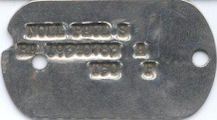 Pvt. Noll's Dogtag