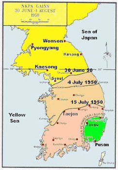 Map Showing NKPA Maximum Gains