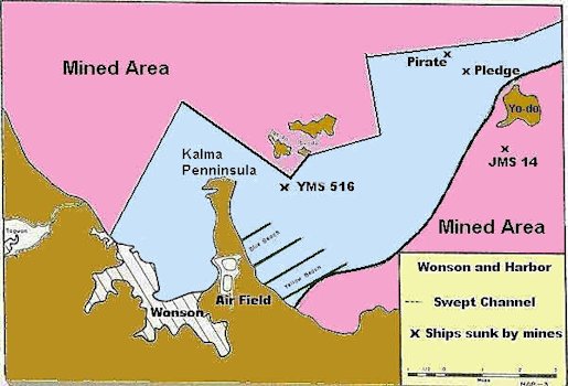 Map Showing Wonson Harbor