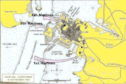 Map Showing Inchon Landing Plan