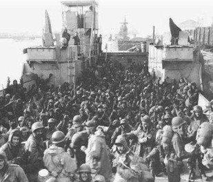 Troops being Evacuated from Hungnam Harbor in North Korea